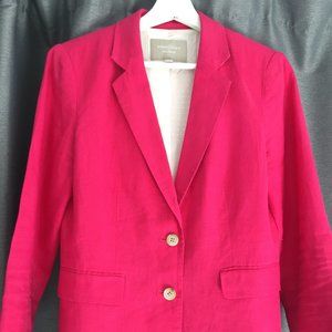 Fuchsia BR Linen Blazer